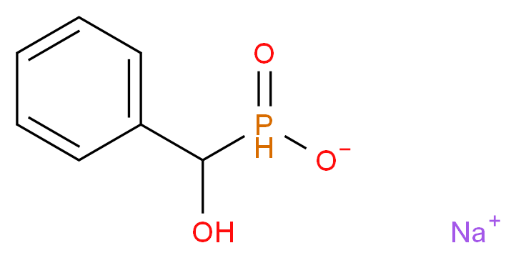 sodium [hydroxy(phenyl)methyl]phosphinate_分子结构_CAS_7492-18-4