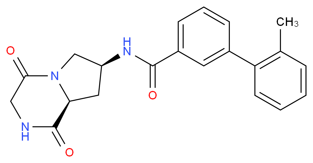 N-[(7S,8aS)-1,4-dioxooctahydropyrrolo[1,2-a]pyrazin-7-yl]-2'-methylbiphenyl-3-carboxamide_分子结构_CAS_)