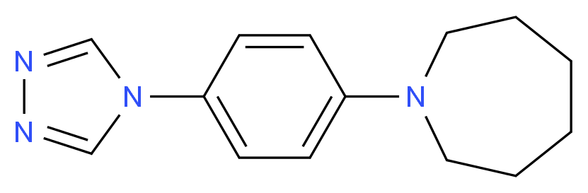 1-[4-(4H-1,2,4-triazol-4-yl)phenyl]azepane_分子结构_CAS_)