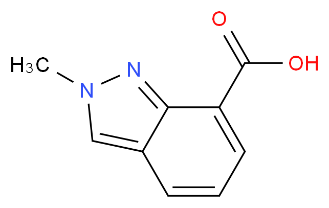 2-methyl-2H-indazole-7-carboxylic acid_分子结构_CAS_1234615-75-8