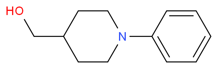 (1-Phenylpiperidin-4-yl)methanol_分子结构_CAS_697306-45-9)