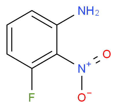 3-fluoro-2-nitroaniline_分子结构_CAS_567-63-5