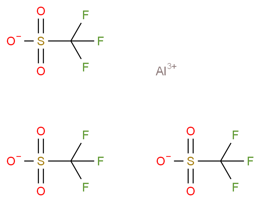 aluminium(3+) ion tritrifluoromethanesulfonate_分子结构_CAS_74974-61-1
