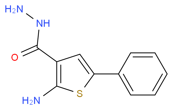 2-amino-5-phenylthiophene-3-carbohydrazide_分子结构_CAS_111849-29-7)