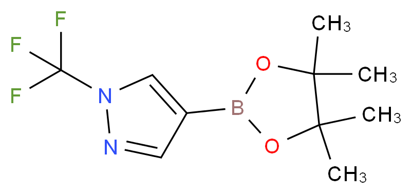 4-(4,4,5,5-tetramethyl-1,3,2-dioxaborolan-2-yl)-1-(trifluoromethyl)-1H-pyrazole_分子结构_CAS_1046831-98-4)