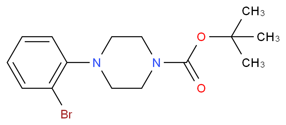4-(2-BROMO-PHENYL)-PIPERAZINE-1-CARBOXYLIC ACID TERT-BUTYL ESTER_分子结构_CAS_494773-35-2)