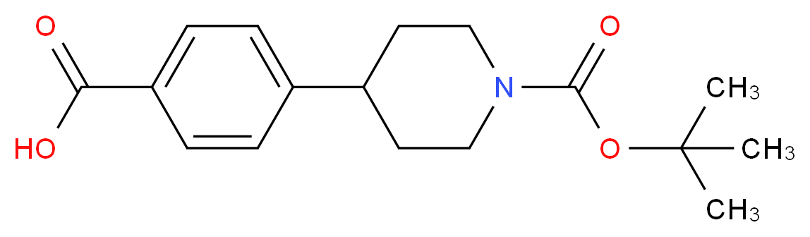 N-BOC-4-(4-CARBOXYPHENYL) PIPERIDINE_分子结构_CAS_149353-75-3)