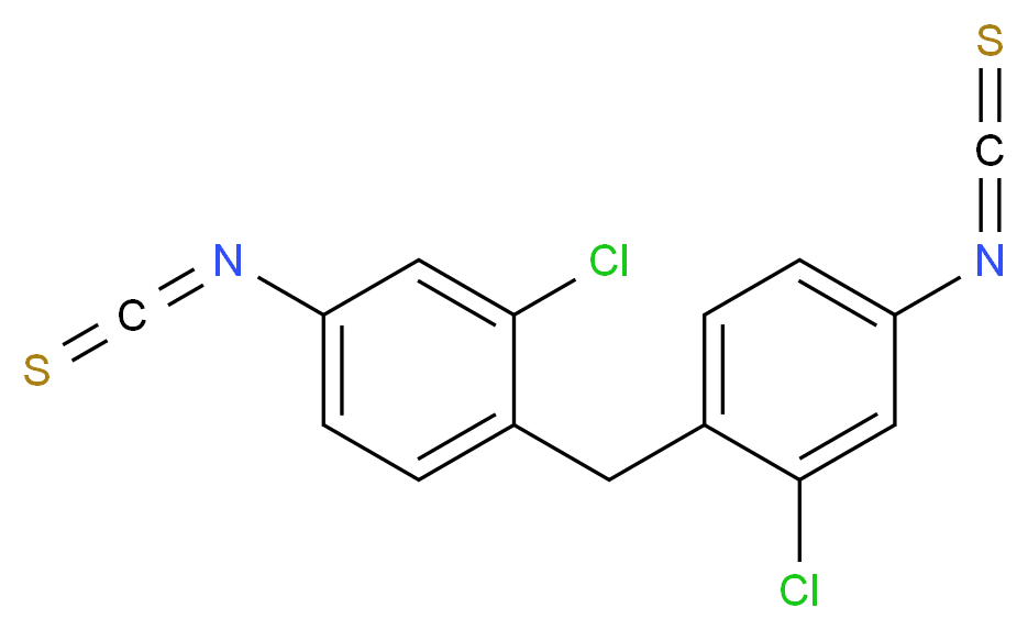 2-chloro-1-[(2-chloro-4-isothiocyanatophenyl)methyl]-4-isothiocyanatobenzene_分子结构_CAS_206761-69-5