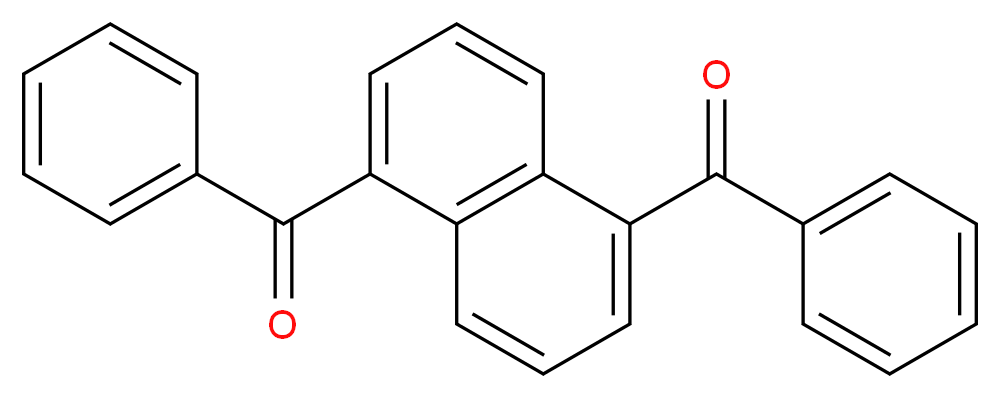 (5-benzoylnaphthalen-1-yl)(phenyl)methanone_分子结构_CAS_83-80-7