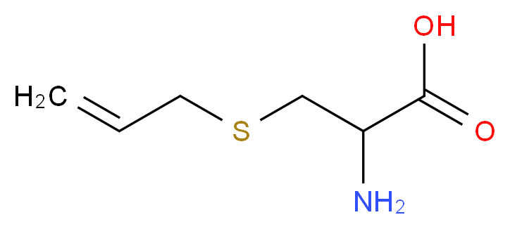 2-amino-3-(prop-2-en-1-ylsulfanyl)propanoic acid_分子结构_CAS_21593-77-1