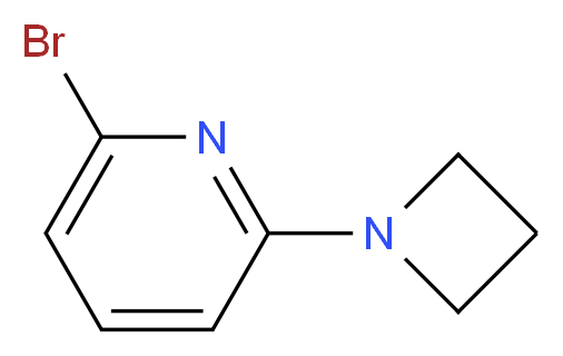 2-(azetidin-1-yl)-6-bromopyridine_分子结构_CAS_1288991-76-3