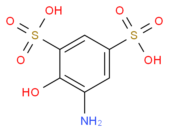 5-amino-4-hydroxybenzene-1,3-disulfonic acid_分子结构_CAS_120-98-9