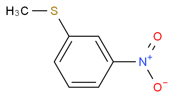 1-(methylsulfanyl)-3-nitrobenzene_分子结构_CAS_2524-76-7