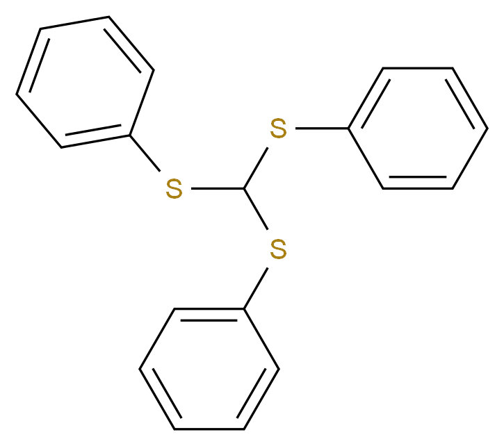 三(苯硫基)甲烷_分子结构_CAS_4832-52-4)