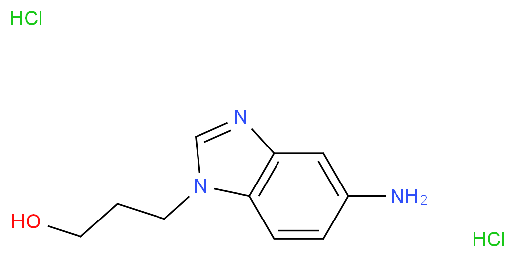 3-(5-Amino-benzoimidazol-1-yl)-propan-1-ol dihydrochloride_分子结构_CAS_)