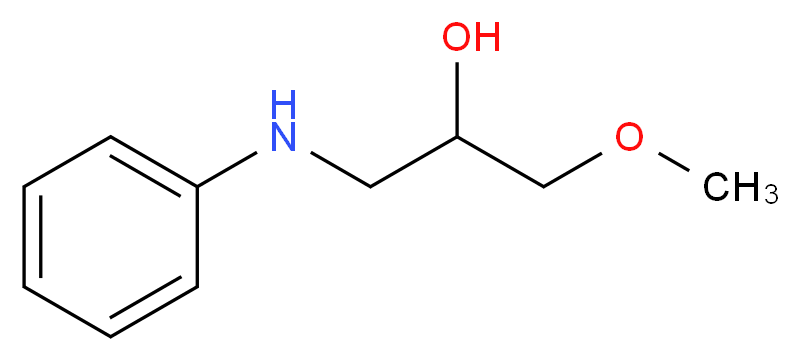 N-(2-hydroxy-3-methoxypropyl)aniline_分子结构_CAS_24152-71-4