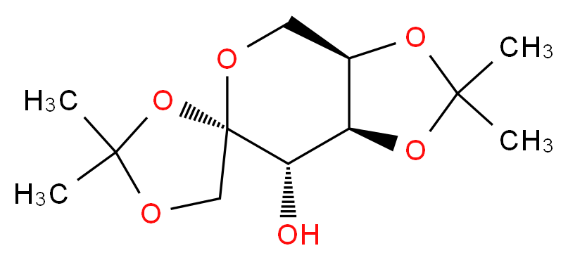 1,2:4,5-Di-O-isopropylidene-β-D-fructopyranose_分子结构_CAS_25018-67-1)