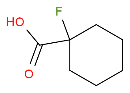 1-Fluorocylcohexanecarboxylic acid_分子结构_CAS_117169-31-0)