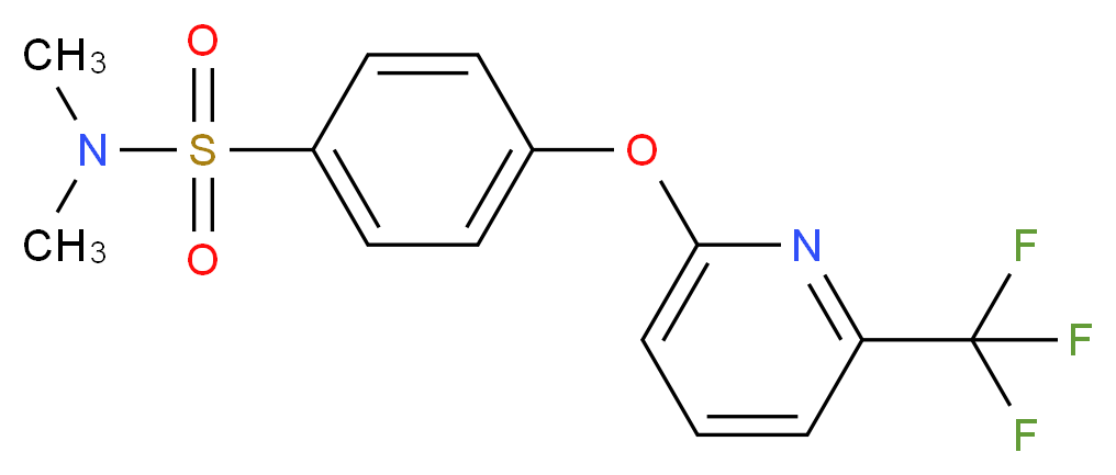 N,N-Dimethyl-4-{[6-(trifluoromethyl)pyridin-2-yl]oxy}benzenesulphonamide_分子结构_CAS_)