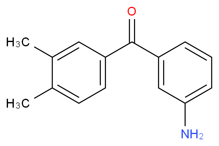 3-(3,4-dimethylbenzoyl)aniline_分子结构_CAS_62261-58-9