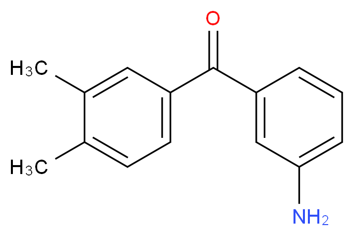 (3-aminophenyl)(3,4-dimethylphenyl)methanone_分子结构_CAS_62261-58-9)
