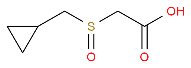 2-cyclopropylmethanesulfinylacetic acid_分子结构_CAS_1177286-62-2