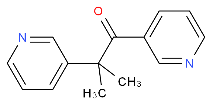 2-methyl-1,2-bis(pyridin-3-yl)propan-1-one_分子结构_CAS_54-36-4