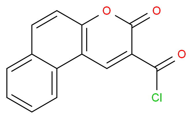 3-oxo-3H-benzo[f]chromene-2-carbonyl chloride_分子结构_CAS_71942-38-6