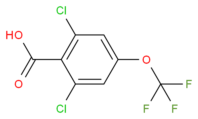 2,6-二氯-4-(三氟甲基)苯甲酸_分子结构_CAS_886502-90-5)