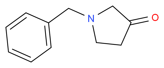 1-benzylpyrrolidin-3-one_分子结构_CAS_775-16-6