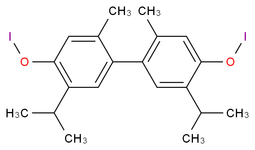 THYMOL IODIDE_分子结构_CAS_552-22-7)