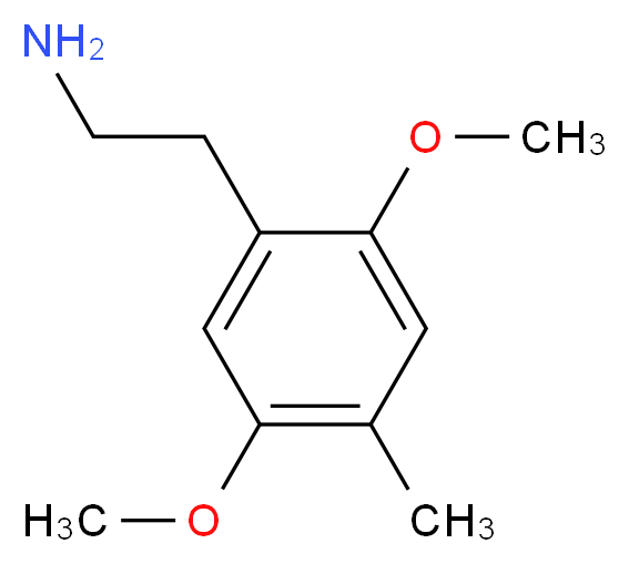 2-(2,5-dimethoxy-4-methylphenyl)ethan-1-amine_分子结构_CAS_24333-19-5