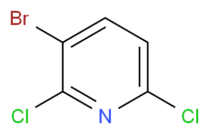 3-Bromo-2,6-dichloropyridine_分子结构_CAS_866755-20-6)