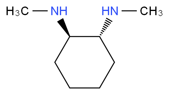 (R,R)-(-)-N,N′-二甲基-1,2-环己二胺_分子结构_CAS_68737-65-5)