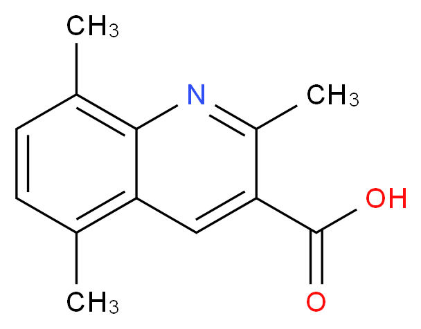 2,5,8-TRIMETHYLQUINOLINE-3-CARBOXYLIC ACID_分子结构_CAS_948291-16-5)