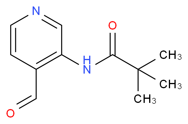 N-(4-Formyl-pyridin-3-yl)-2,2-dimethyl-propionamide_分子结构_CAS_127446-35-9)