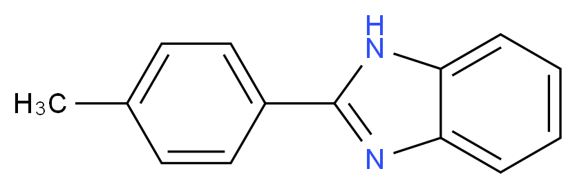 2-(4-methylphenyl)-1H-1,3-benzodiazole_分子结构_CAS_120-03-6