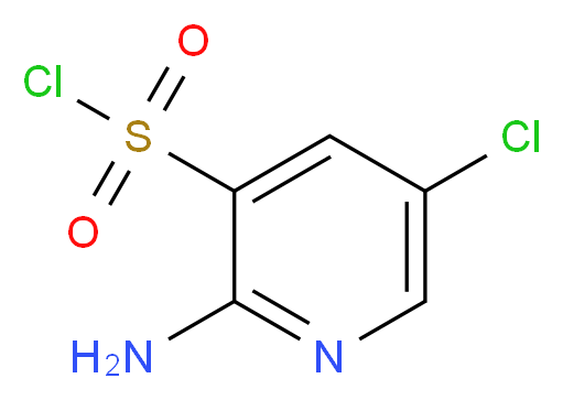 2-amino-5-chloropyridine-3-sulfonyl chloride_分子结构_CAS_163137-45-9