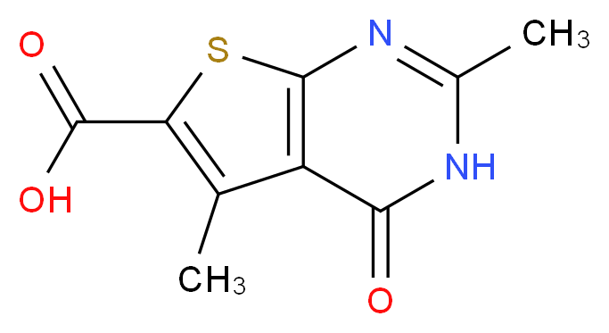 2,5-dimethyl-4-oxo-3,4-dihydrothieno[2,3-d]pyrimidine-6-carboxylic acid_分子结构_CAS_)