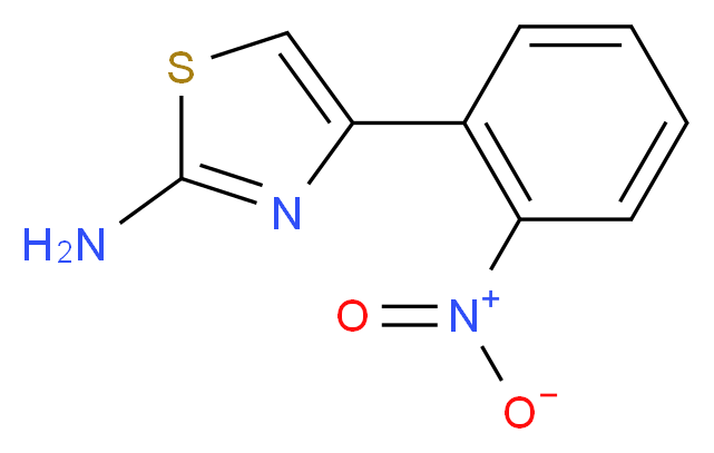 4-(2-Nitrophenyl)thiazol-2-aMine_分子结构_CAS_90323-06-1)