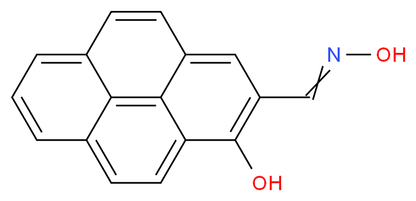 2-[(hydroxyimino)methyl]pyren-1-ol_分子结构_CAS_1195961-61-5