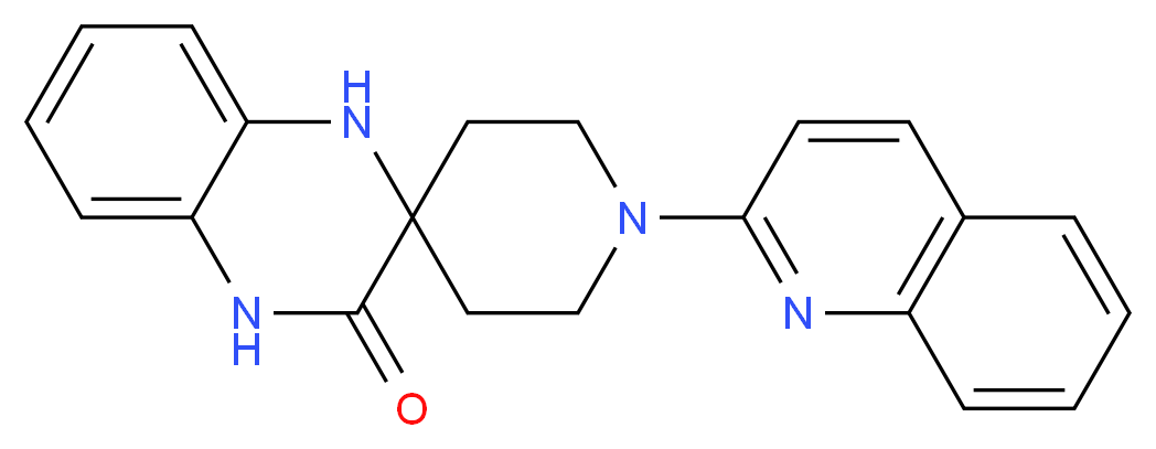 1-(2-quinolinyl)-1',4'-dihydro-3'H-spiro[piperidine-4,2'-quinoxalin]-3'-one_分子结构_CAS_)