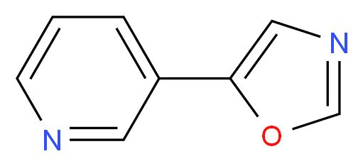 5-(3-pyridyl)-1,3-oxazole_分子结构_CAS_70380-74-4)