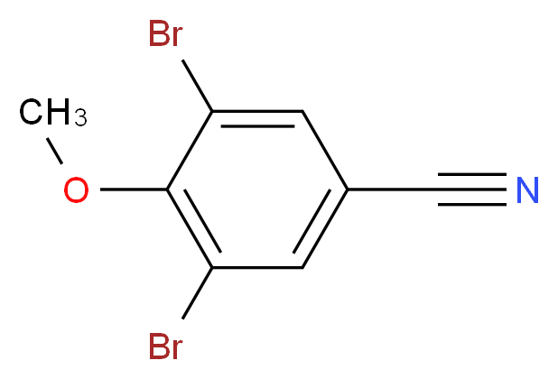 3,5-dibromo-4-methoxybenzonitrile_分子结构_CAS_3336-39-8)