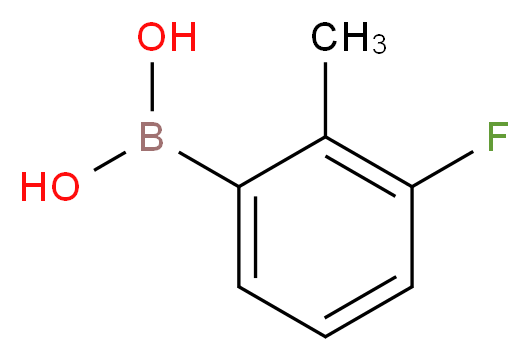 3-Fluoro-2-methylphenylboronic acid_分子结构_CAS_163517-61-1)