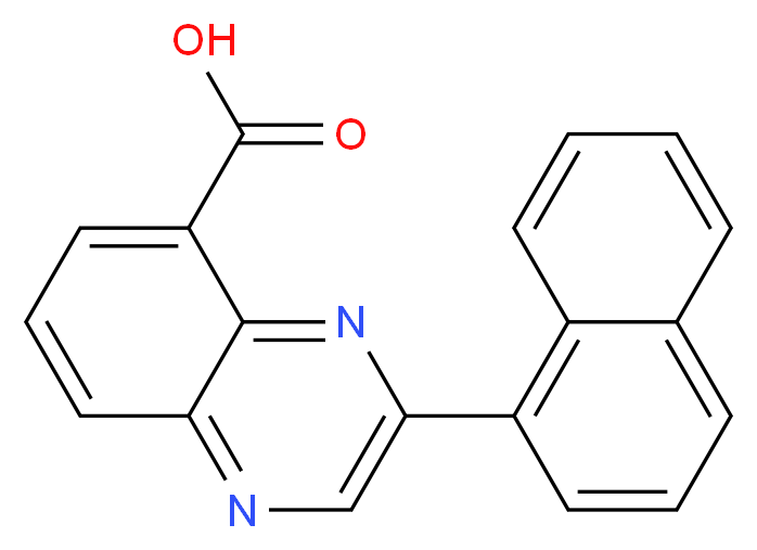3-(Naphth-1-yl)quinoxaline-5-carboxylic acid_分子结构_CAS_)