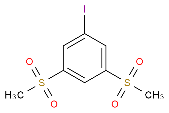 1-Iodo-3,5-bis(methylsulphonyl)benzene_分子结构_CAS_)