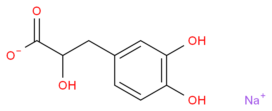 Sodium Danshensu_分子结构_CAS_67920-52-9)