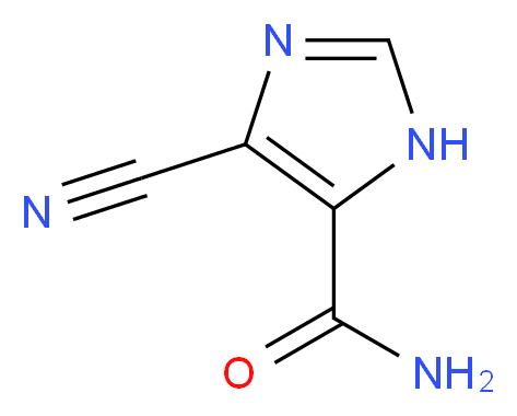 4-Cyano-1H-imidazole-5-carboxamide_分子结构_CAS_5372-23-6)