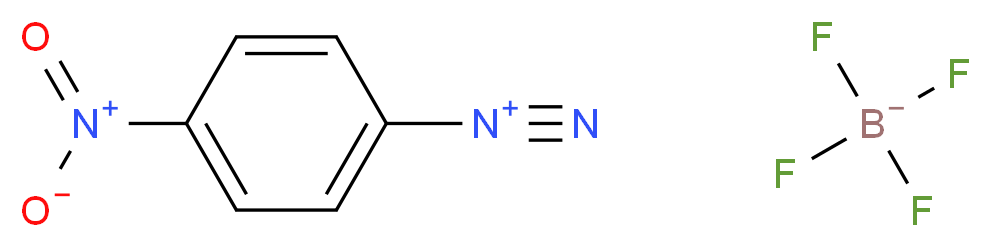 4-nitrobenzene-1-diazonium; tetrafluoroboranuide_分子结构_CAS_456-27-9